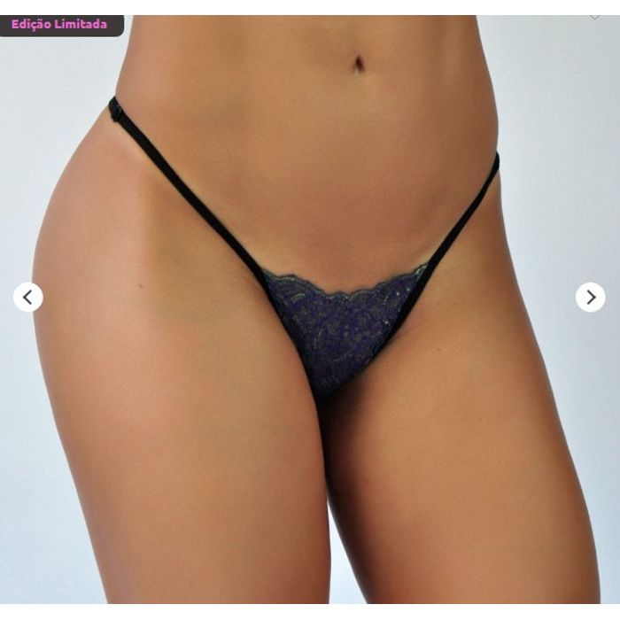 Calcinha Dona - Cores Variadas - Calcinha Fio Dental em Renda e Regulagem - loja sensualle