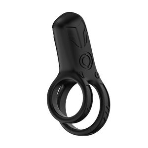 Anel Peniano Duplo com Vibrador - Recarregável - Robô - 8691
