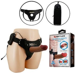 Cinta Peniana Com Pênis com Vibro - Stark - Pretty Love - 8533