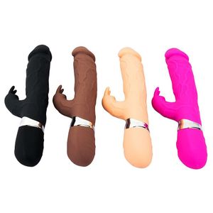 Vibrador com estimulador de clitóris - 7482