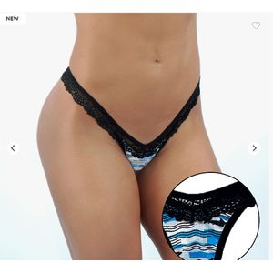 Calcinha  Estupenda - Cores Diversas - Sexy em Renda e Suplex Estampado - sensualle