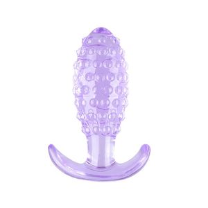 Plug Anal em Silicone com Textura de Bolinha - 10,5x3,5cm - 8452