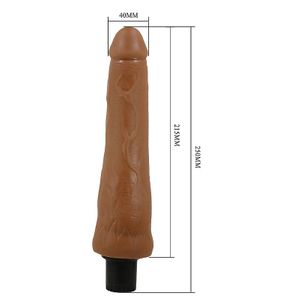Penis Realístico - Dupla Camada com Vibrador - Alfredo - 25,0 X 4,0cm - Pretty Love - 9000