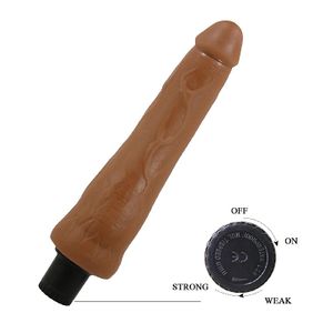 Penis Realístico - Dupla Camada com Vibrador - Alfredo - 25,0 X 4,0cm - Pretty Love - 9000