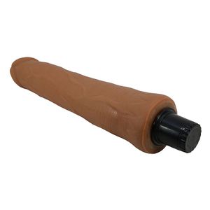 Penis Realístico - Dupla Camada com Vibrador - Alfredo - 25,0 X 4,0cm - Pretty Love - 9000