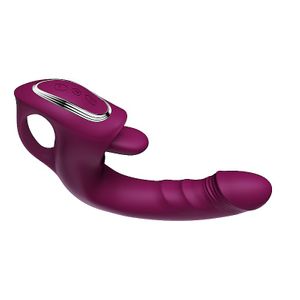 Vibrador Vai e vem com estimulador de Clitóris Língua - 8734