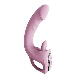 Vibrador Vai e vem com estimulador de Clitóris Língua - 8734