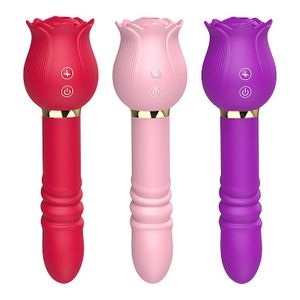 Vibrador Sugador e Vai e vem - Christine - Rosa - 8883