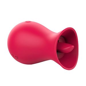 Vibrador de Clitóris com Língua e sucção - Formato Rosa - Lira - 8203