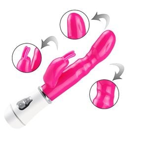 Vibrador Ponto G com Estimulador - Duplo Motor - 5367