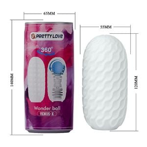 Masturbador Egg com Formato Lata - Wander Ball - Pretty Love - 9019