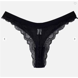 CALCINHA SHIVA - PRETO - FIO DENTAL SEXY EM RENDA E TULE DOBRADO - SENSUALLE