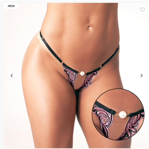 Calcinha Aberta MONTHAL PRETO/PINK