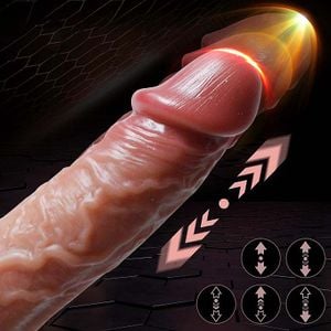 Pênis em Silicone Líquido com Vai e Vem / Rotativo e Aquecimento - 20,5 x 3,8 - 8823 - SI