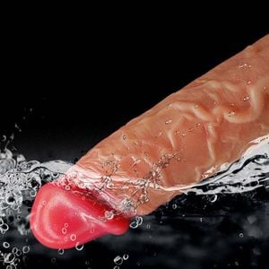 Pênis em Silicone Líquido com Vai e Vem / Rotativo e Aquecimento - 20,5 x 3,8 - 8823 - SI