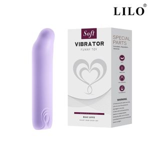 Mini Vibrador Recarregável para Ponto G com 10 vibrações - LILO - MV127