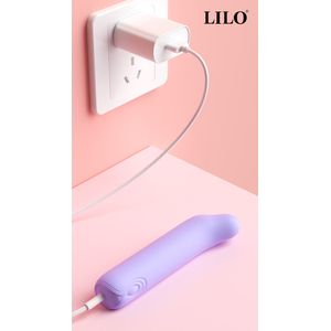 Mini Vibrador Recarregável para Ponto G com 10 vibrações - LILO - MV127