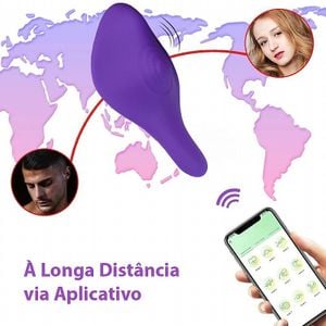 Vibrador Calcinha - Invisible Wearable À Longa distância - App - 7939