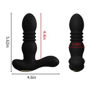 Plug Anal com Vai e vem / Aquecimento / com controle Remoto - 8636 - SI