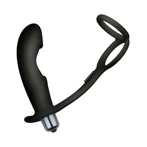 Plug Massageado de Próstata Vibratório com Anel Duplo - 8652 - SI