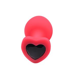 Plug Anal de Coração em Silicone - P - 7205 - SI