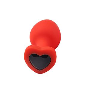 Plug Anal de Coração em Silicone - P - 7205 - SI