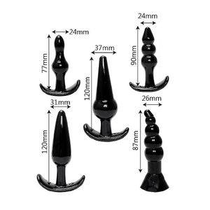 Kit com 5 Plug anal - 8392