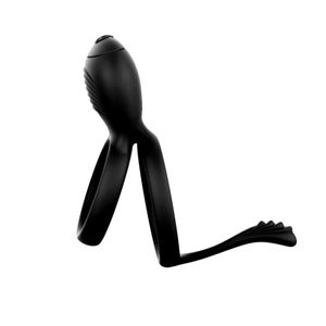 Anel Peniano Duplo em Silicone com Vibrador - 8207