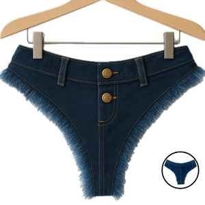 Short Jeans Micro Cavado - MOUNJARO - Escuro - SENSUALLE