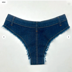 Short Jeans Micro Cavado - MOUNJARO - Escuro - SENSUALLE
