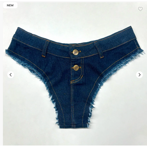Short Jeans Micro Cavado - MOUNJARO - Escuro - SENSUALLE