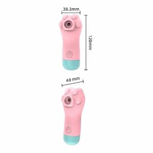 Vibrador de Pulsação/ Sugador  Formato de Patinha - gato - 7484