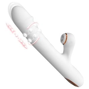 Vibrador Vai e Vem de Esferas e Ponto G e Clitóris com - 9414