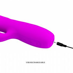 Vibrador Melanie -  Vai e vem e Ponto G e Clitóris -- Pretty Love - 7092