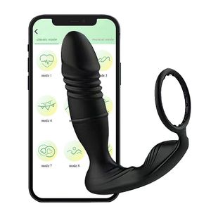 Vibrador de Próstata com Anel e Vai e Vem via APP - À Longa Distância - 8590