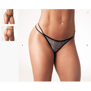 Calcinha DUANIP - Fio Dental em Tule com Strappy - sensualle