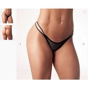 Calcinha DUANIP - Fio Dental em Tule com Strappy - sensualle