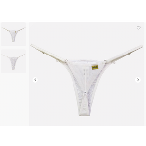 Calcinha Ternura - FIO DENTAL EM RENDA E TULE COM LACINHOS - sensualle
