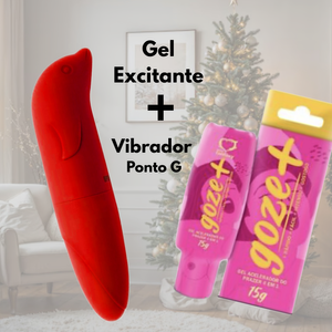 Kit Natalino 1 - Gel Excitante +Vibro Ponto G - Natal