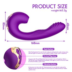Vibrador Sugador com Flap - OLENA - ES021
