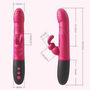 Vibrador Vai e Vem Rabbit - Recarregável - Larry - YOUVIBE- PG217