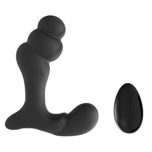 Massageador de Próstata com Vibração com Controle Remoto - Bone - 9597