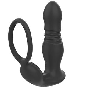 Vibrador de Próstata Vai e vem com Anel Peniano  - Rocky-RCT -7749