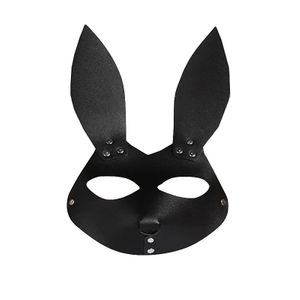 Máscara Fechada com Formato de Coelho - Preto - 8105