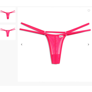 CALCINHA SIM - FIO DUPLO EM TULE MODELO LINGERIE SENSUAL DETALHE EM BIJU - SENSUALLE