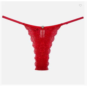 CALCINHA CÚMPLICE - SEXY FIO DENTAL EM RENDA COM REGULAGEM