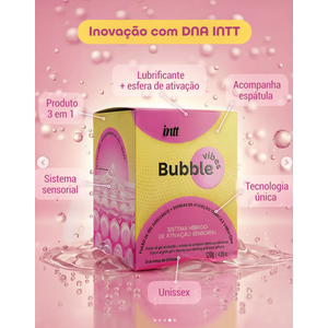 BUBBLE VIBES GEL COM MICROESFERAS 3 EM 1 CHICLETE 120G - INTT