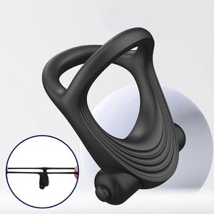 Anel Peniano duplo com vibrador - Rap - 7755