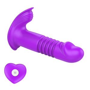 Vibrador de ponto G e Clitóris com Vai e Vem - com Controle Remoto - 8199