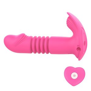 Vibrador de ponto G e Clitóris com Vai e Vem - com Controle Remoto - 8199